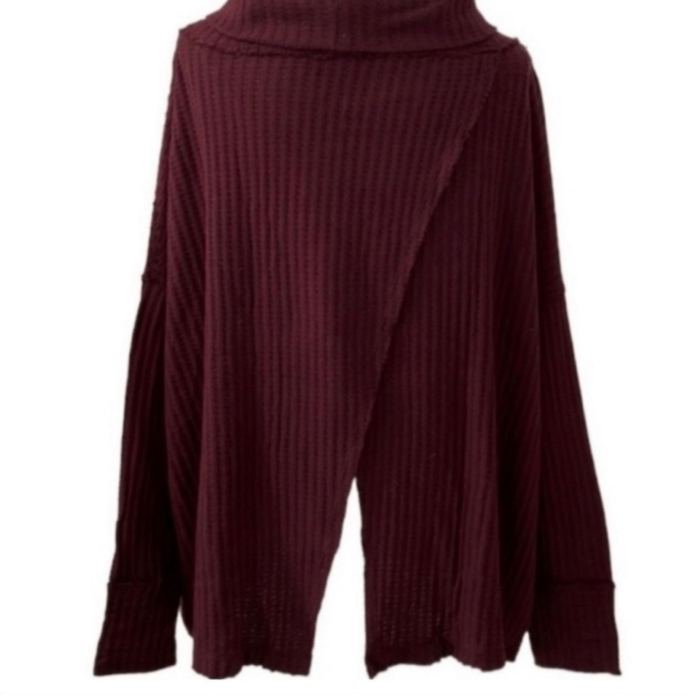 NWT Free People Juicy Long Sleeve Shirt Color Plum - Picture 3 of 8